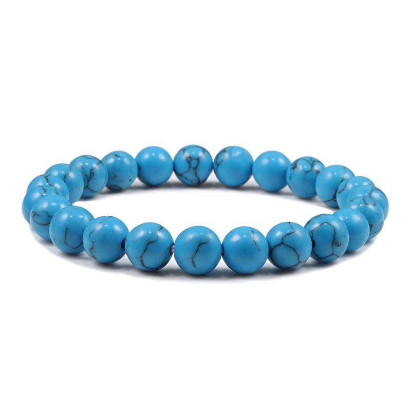 Natural Stone 6/8/10mm Beads Tiger Eye Bracelet Classic Men Women Buddha Black Lava Bracelets Minimalist Yoga Meditation Jewelry - Madeinsea©
