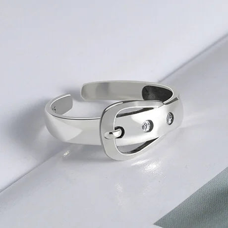 Wave Ring Real 925 Sterling Silver belt Fine Jewelry For Charm Women Birthday party Accessories Gift