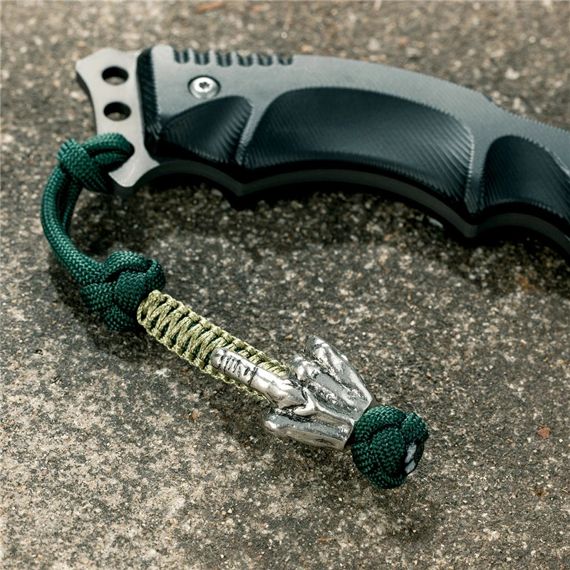 MKENDN Vikings Antique Warrior Helmet Keychains Bag Knife Rope Pendant Men Car Keyring Navy EDC Paracord Accessories Jewelry