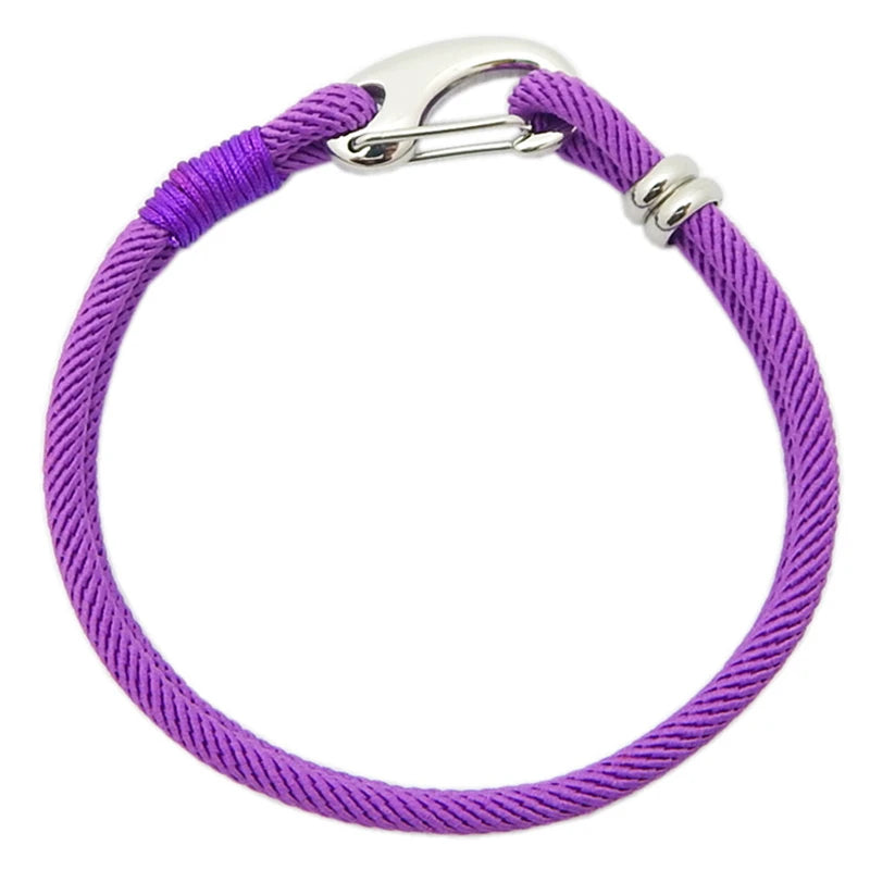 MKENDN Men Nautical Style Lobster Clasp Bracelet Outdoor Camping Rescue Emergency Rope Couple Bracelets Jewellry For Women Gifts