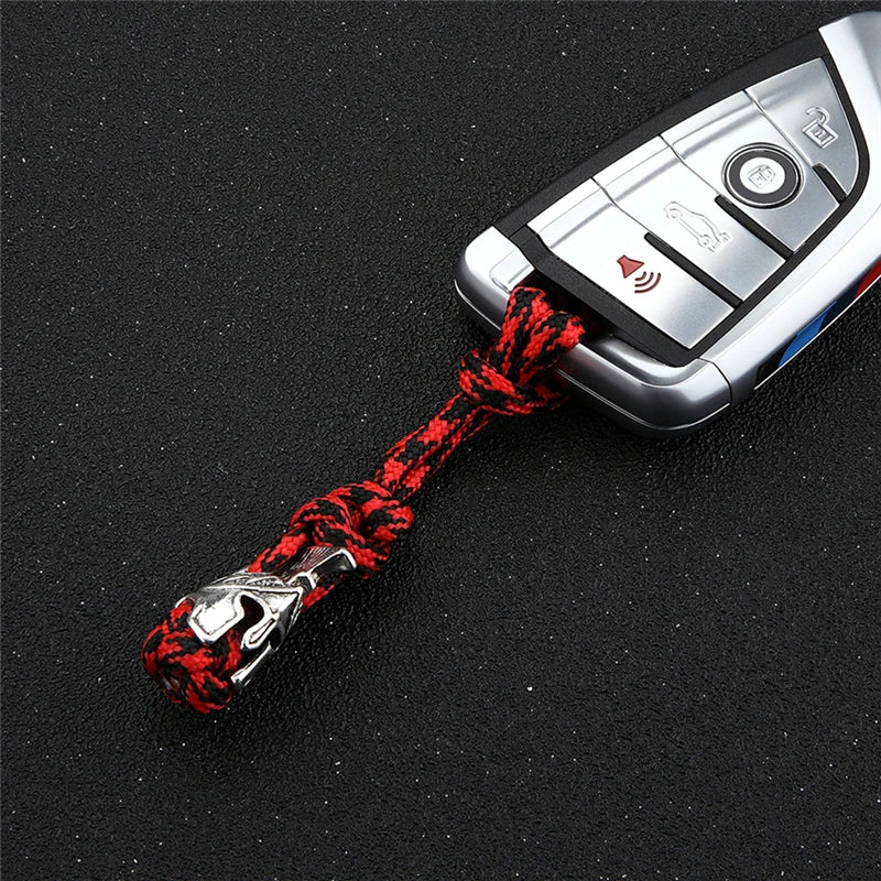 MKENDN New Arrival Vikings Spartan Outdoor Umbrella Rope Car Keychain Climb Keychain Survival Cord Backpack Buckle