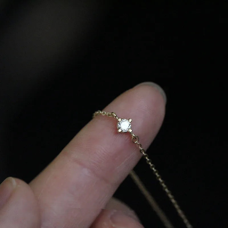 925 Sterling Silber Exquisite Kristall 14k Vergoldung Armband Frauen Klassische Temperament Party Schmuck Freundin Geschenk