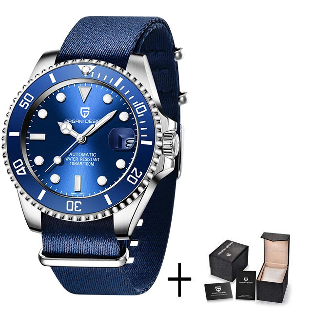 PAGANI DESIGN Top Brand Men's Mechanical Watch Japanese Movement 100m Waterproof Sapphire Glass Men's Automatic Watch
