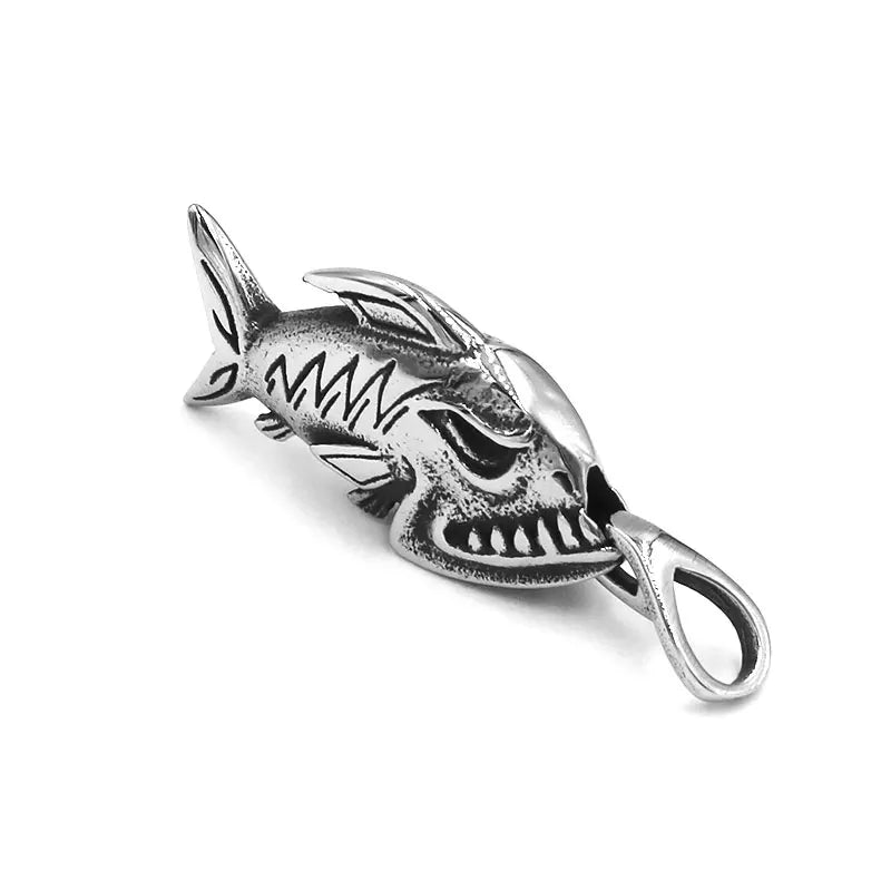 Pendentif poisson Koi tendance en acier inoxydable, bijoux océan baleine dauphin poisson rouge requin pieuvre lanterne poisson pendentif homme SWP0577A