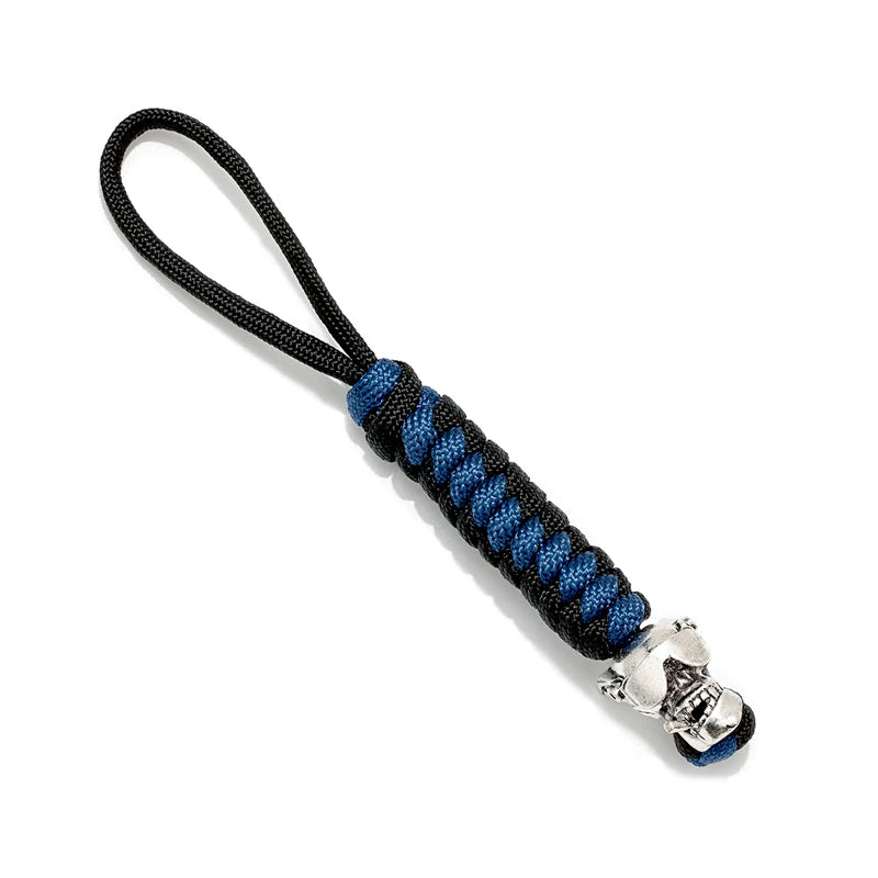 Vikings KeyChain For Car Hand Woven Survival Paracord Rope Ward off evil Key Rings For Men Gift Detachable Metal Punk Key Chains