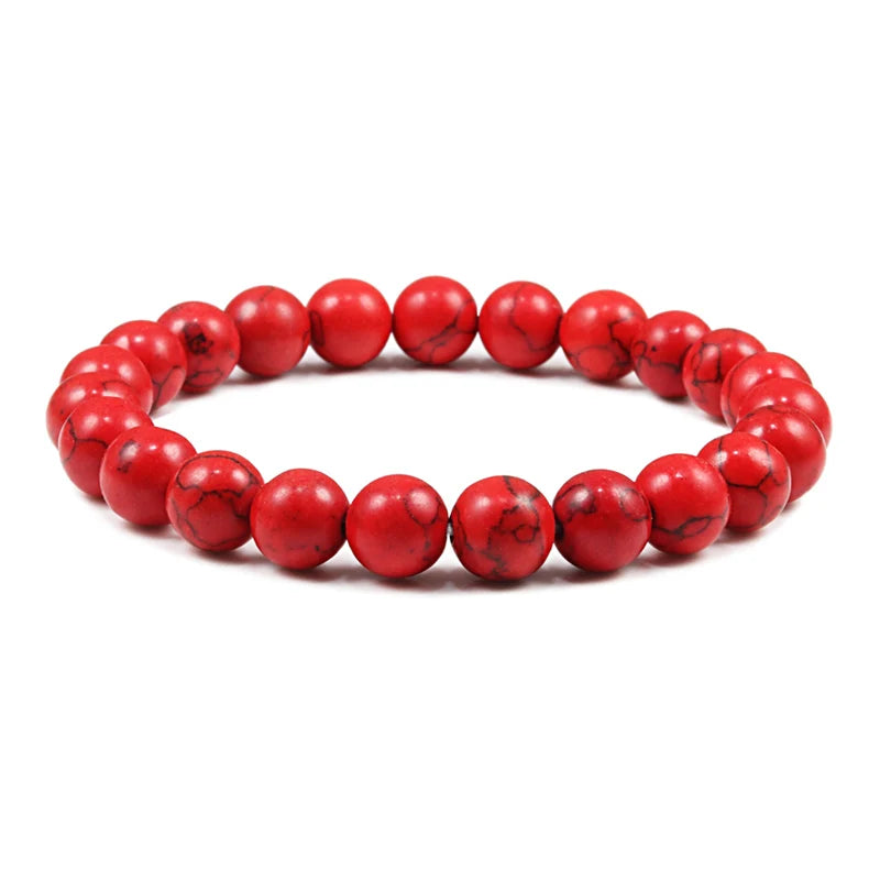Natural Stone 6/8/10mm Beads Tiger Eye Bracelet Classic Men Women Buddha Black Lava Bracelets Minimalist Yoga Meditation Jewelry - Madeinsea©