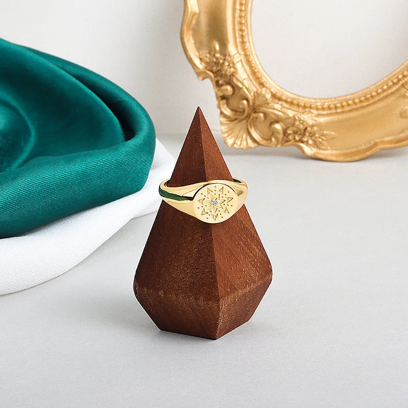 Bague en argent sterling 925, nouvelle bague simple en forme d'œil de fleur, couleur or, style rétro, effet vieilli, faite à la main, bijoux fins et tendance