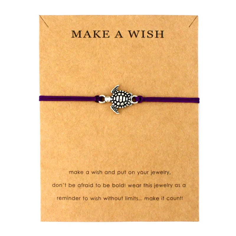 Ocean Waves Beach Nautical Surfing Adjustable Bracelets Sea Turtle Charms Women Men Boys Girls Unisex Jewelry Drop Shipping