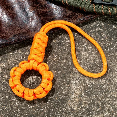 Handmade Multifunction 7-core Umbrella Rope Weaving Keychain Lanyard paracord Rope Knitting  Anti-lost ring buckle Car Keyring