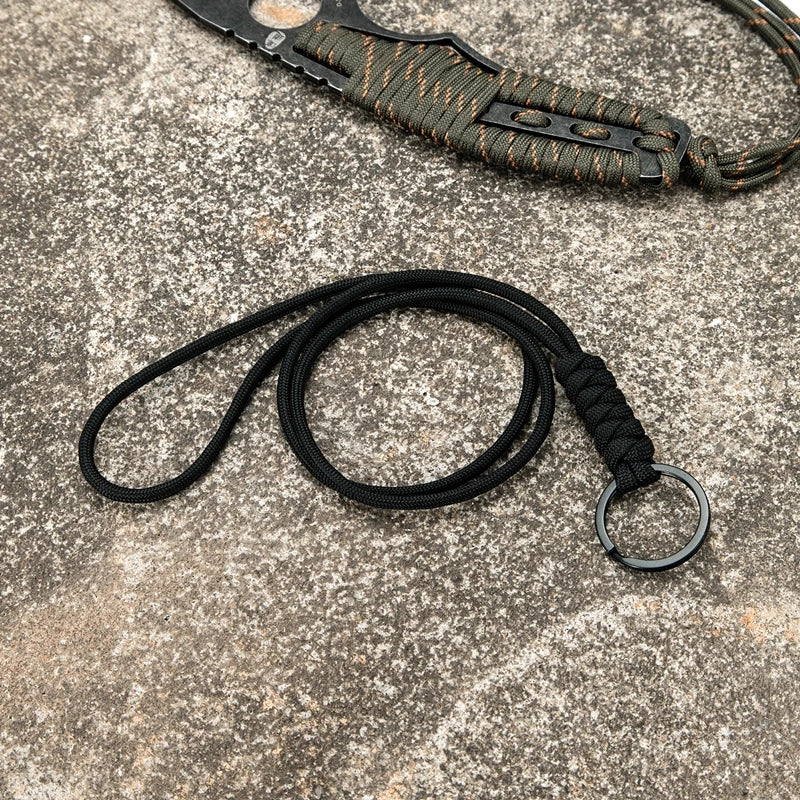 MKENDN Outdoor Rock Climbing Metal Ring Hanging Neck Rope Lanyard for iPhone Camera USB Holder ID Pass Card Name Badge Holder