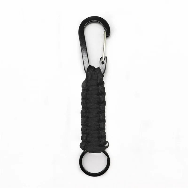 MKENDN Fashion Outdoor Umbrella Rope Keychain Climb Keychain Tactical Survival Tool Carabiner Hook Cord Backpack Buckle