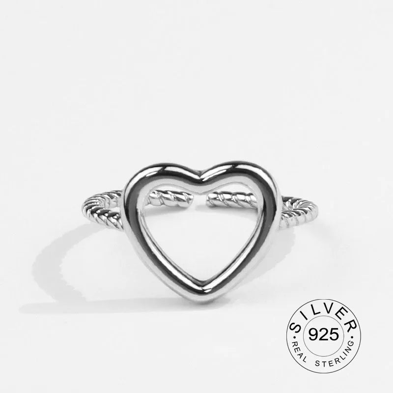 Real 925 Sterling Silver Rings For Women vintage zircon open round Engagement Rings Silver 925 Jewelry Anillos Mujer