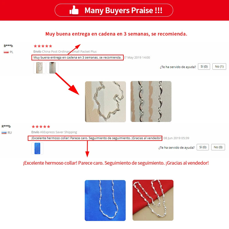 DOTEFFIL 925 Sterling Silver Water Drop Pendant Necklace For Woman 18 Inch Chain Wedding Engagement Jewelry