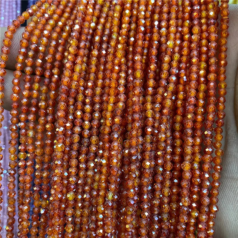 Natural Zircon Beads 2 3 4mm Tiny Stone Loose Spacer Bead For Necklace Bracelets Accessories Jewelry Making 15.5" Strand - Madeinsea©