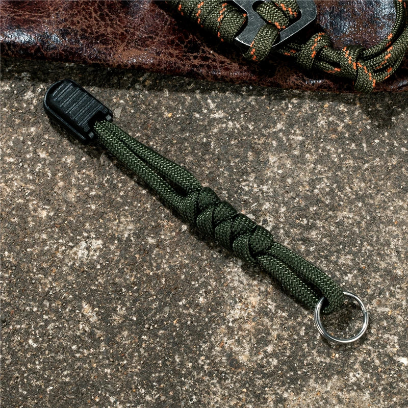 MKENDN NEW Handmade Multifunction 7-core Umbrella Rope Weaving Keychain Lanyard Anti-drop Rope Pull Tab For Flashlight Knife - Madeinsea©
