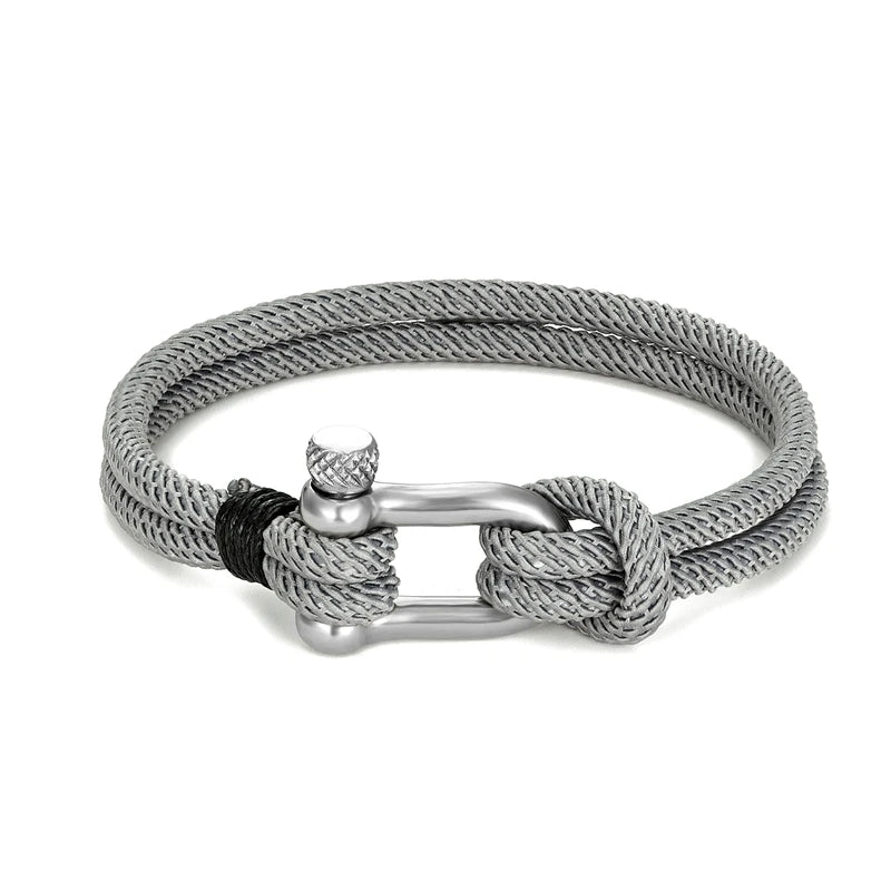 Survival Bracelet for Men Women U Shape Emergency Paracord Rope 316L Buckle Outdoor Camping Hiking Gear Tactical Rescue Bracelet