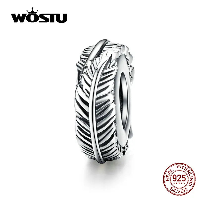 WOSTU Authentic 925 Sterling Silver Hot Sale Endless Love Charm Pendant Fit Bracelet Women Party Fashion DIY Jewelry Gift Making