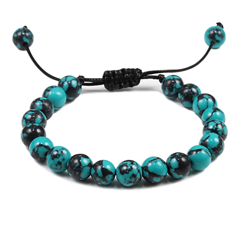 Natural Stone 6/8/10mm Beads Tiger Eye Bracelet Classic Men Women Buddha Black Lava Bracelets Minimalist Yoga Meditation Jewelry - Madeinsea©