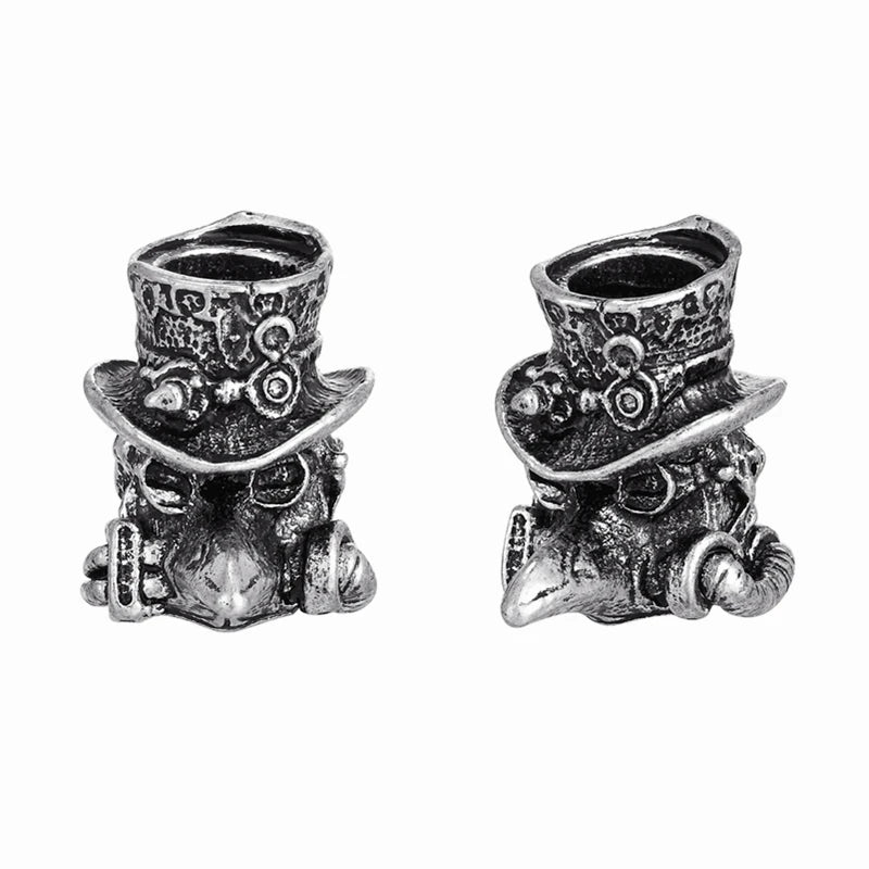 Plague Doctor Schnabel Keychains Men Bag Knife Beak Face Accessories Pendant Women Car Keyring Navy Paracord Survival Jewelry