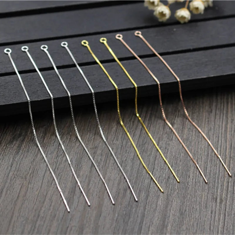 925 Sterling Silber Ohrringe DIY Schmuckzubehör Box Kette Ohr Linie Ohr Draht für Frauen Ohrringe DIY Schmuck Erkenntnisse Herstellung