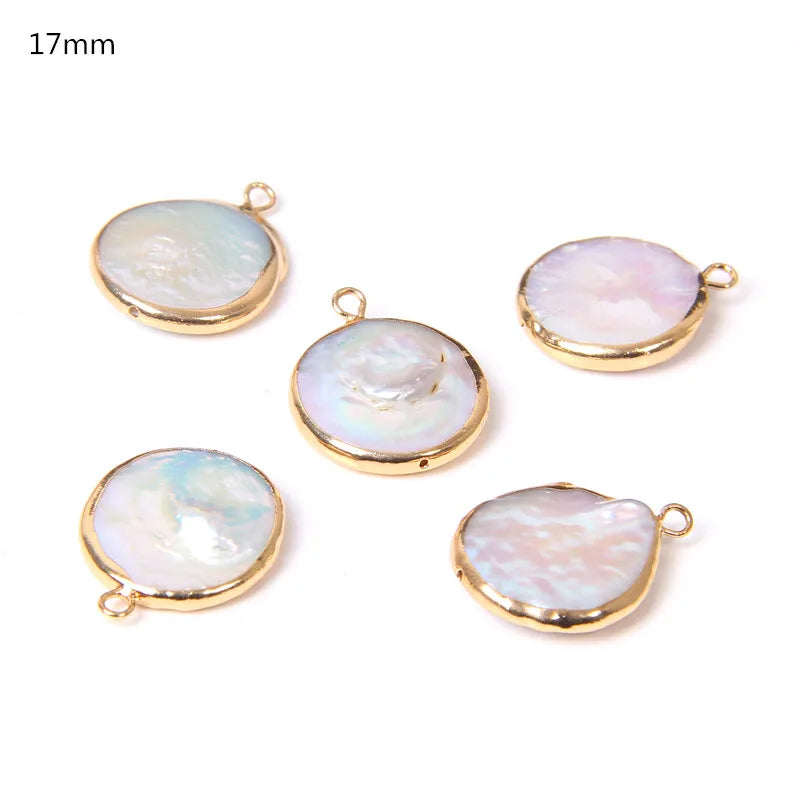 Hot Sale Irregular Shape Natural Pearls Pendant Freshwater Pearl Charms For Fine Jewelry Making Bracelet  DIY Necklaces 2pcs/lot