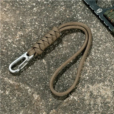 MKENDN Men Multi-function Paracord Survival Bracelet Keychain Outdoor Camping Rescue Emergency Rope Knife Rope Flashlight Rope