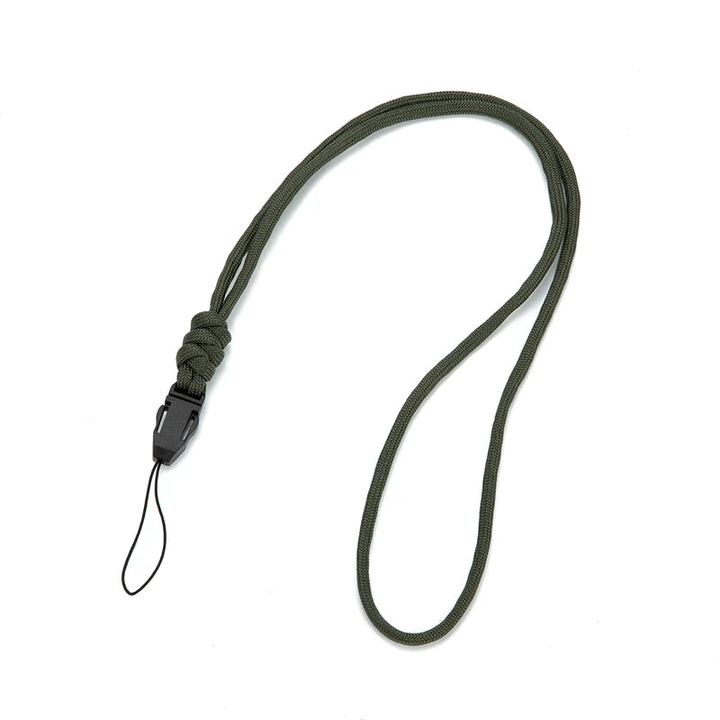 Multi-function Paracord Survival neckband lanyard ID card gym neckband phone with Knife Flashlight USB ID holder DIY neckband