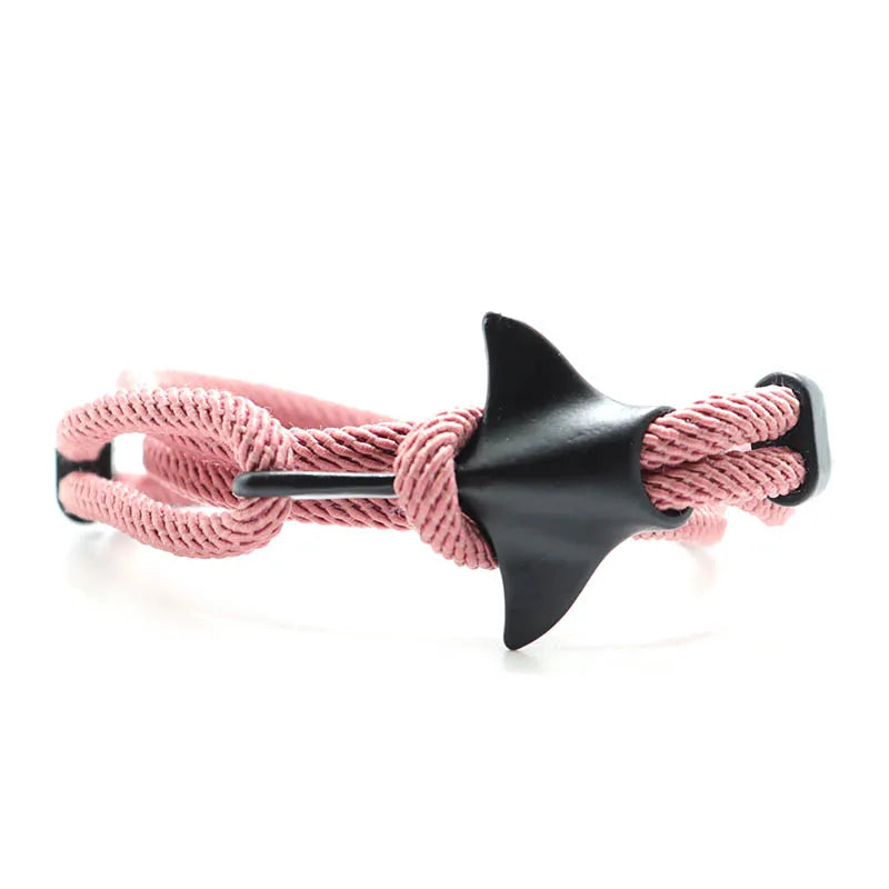 Modisches Manta-Armband für Damen und Herren, mehrlagig, verstellbar, 4 mm, Milanaise-Seil, Survival-Armband, Strandschmuck, Geschenkidee