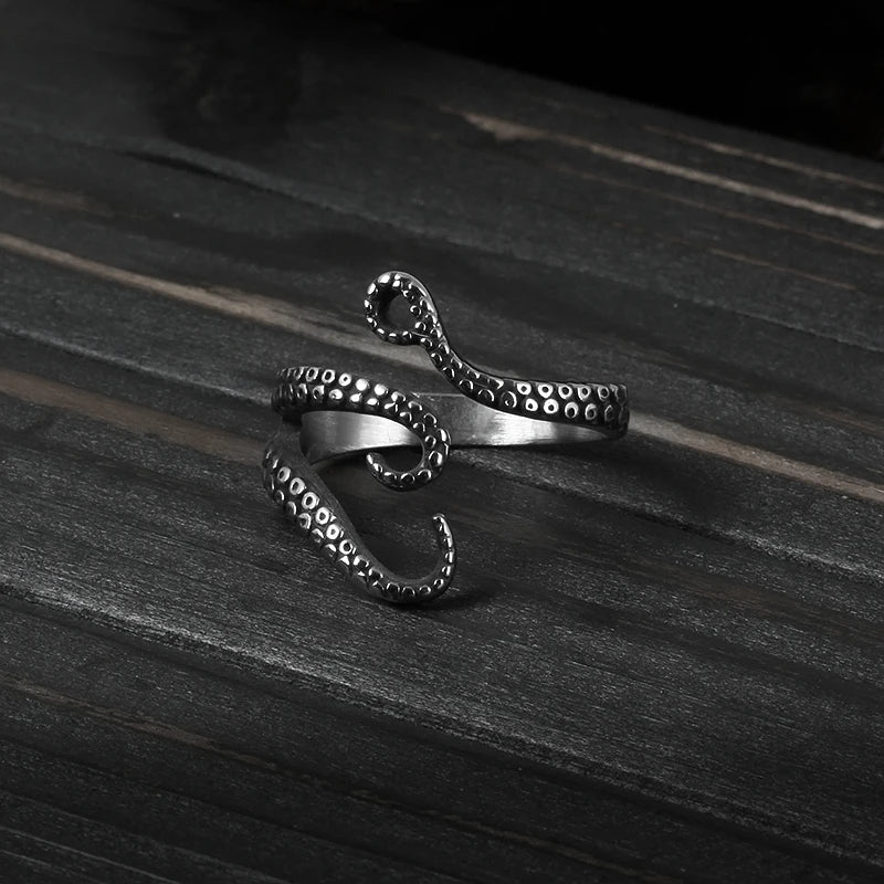 Octopus Stainless Steel Feeler Ring - Madeinsea©