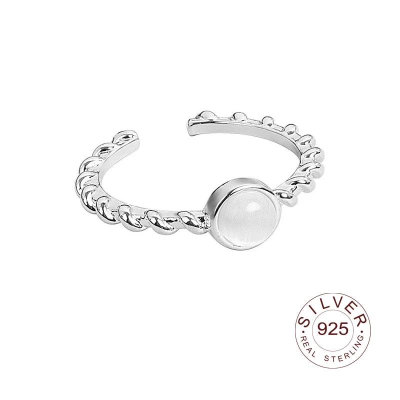 Bague en argent sterling 925, nouvelle bague simple en forme d'œil de fleur, couleur or, style rétro, effet vieilli, faite à la main, bijoux fins et tendance