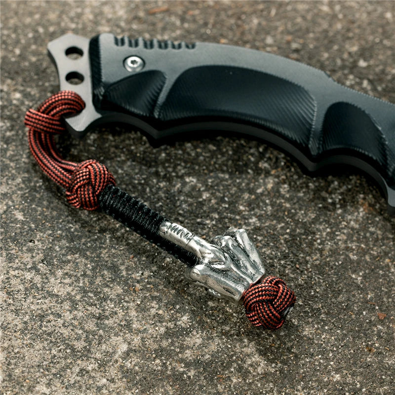 MKENDN Vikings Antique Warrior Helmet Keychains Bag Knife Rope Pendant Men Car Keyring Navy EDC Paracord Accessories Jewelry