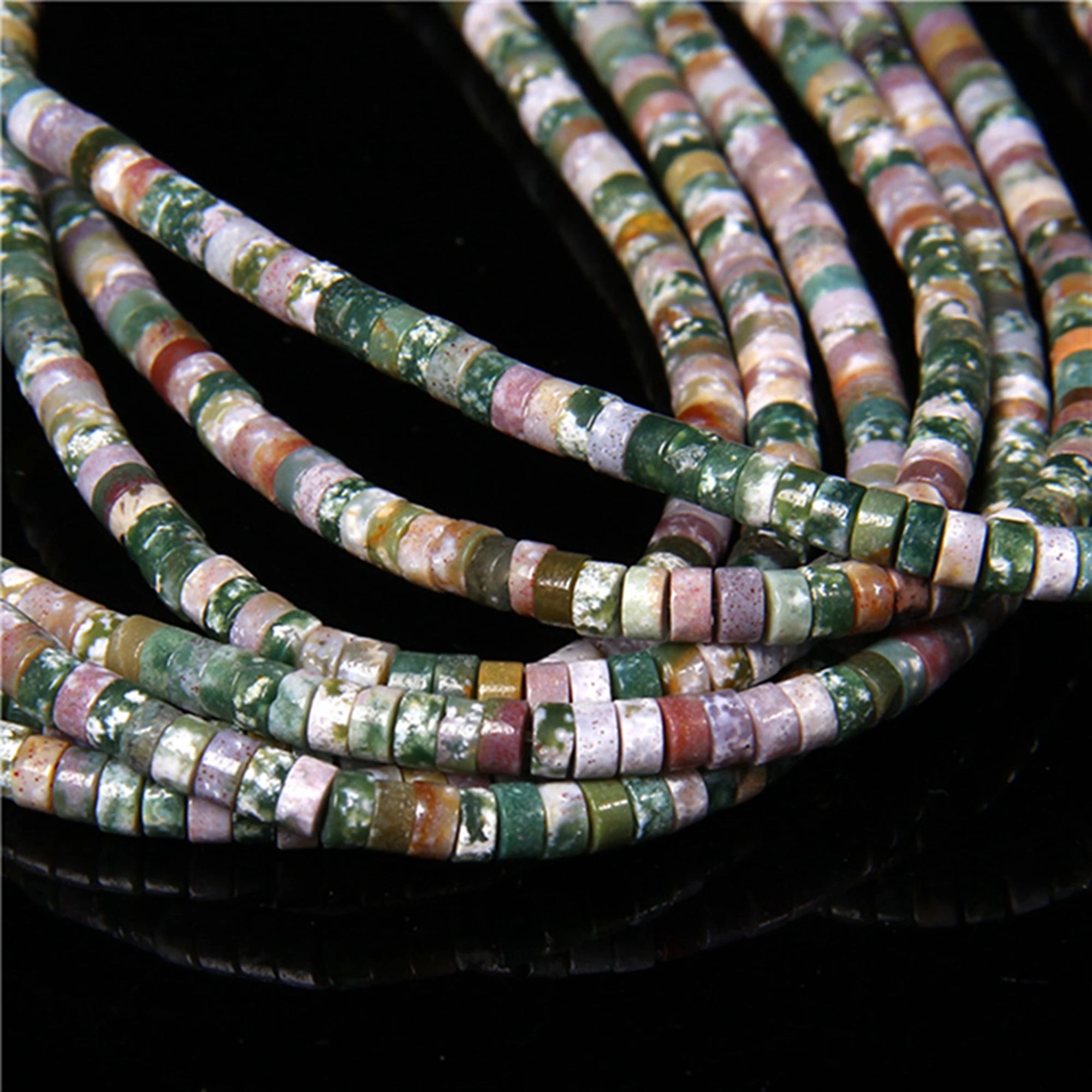 Natural Turquoises Stone Bead Blue Rondelle Cube Shape Loose Spacer Beads For Jewelry Making DIY Necklace Bracelets Accessories - Madeinsea©