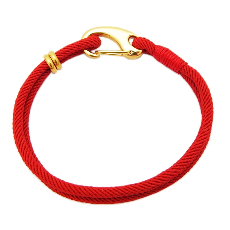 MKENDN Men Nautical Style Lobster Clasp Bracelet Outdoor Camping Rescue Emergency Rope Couple Bracelets Jewellry For Women Gifts