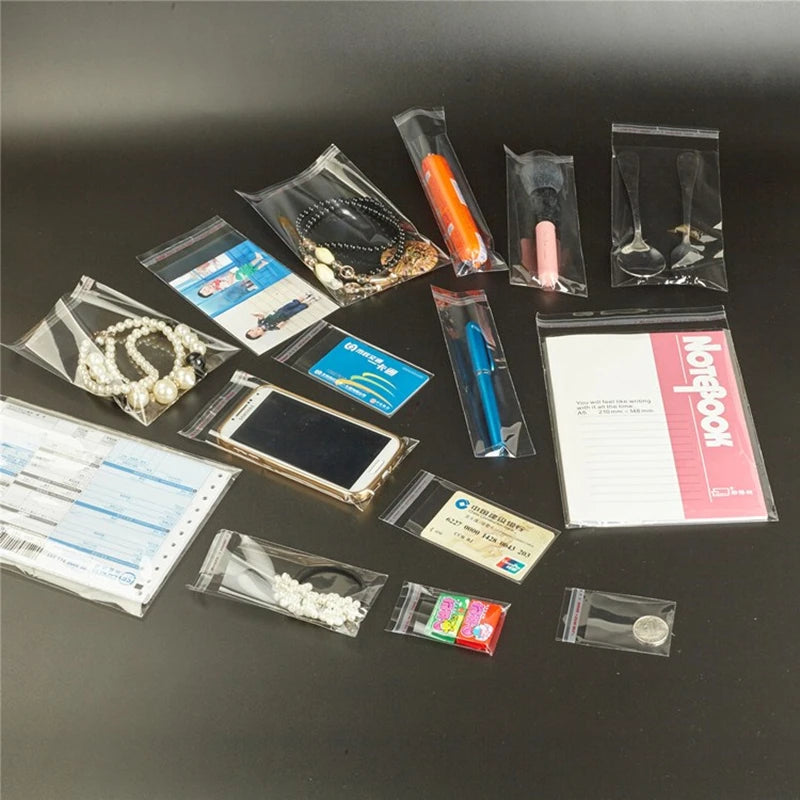 Transparent Plastic Self Adhesive Bag Self Sealing Small Bags For Pen Jewelry Candy Packing Resealable Gift Cookie Packaging Bag - Madeinsea©