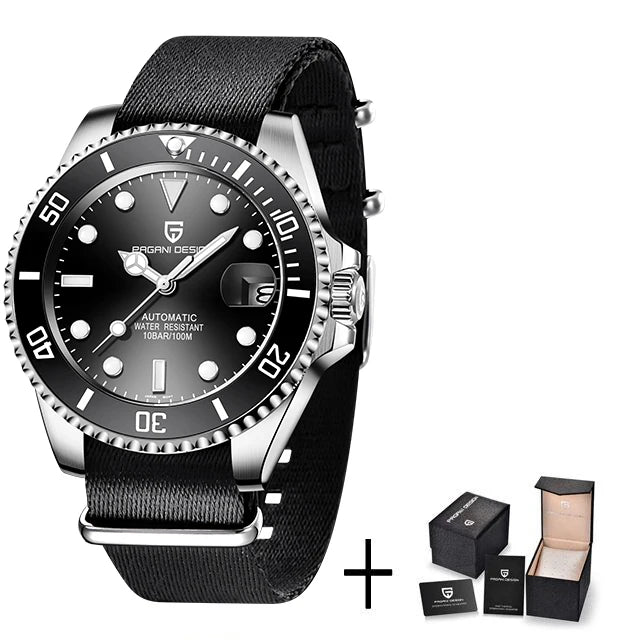 PAGANI DESIGN Top Brand Men's Mechanical Watch Japanese Movement 100m Waterproof Sapphire Glass Men's Automatic Watch