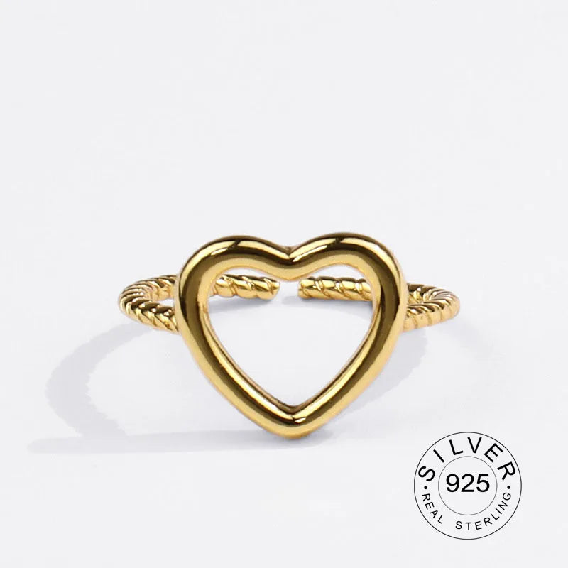 Real 925 Sterling Silver Rings For Women vintage zircon open round Engagement Rings Silver 925 Jewelry Anillos Mujer