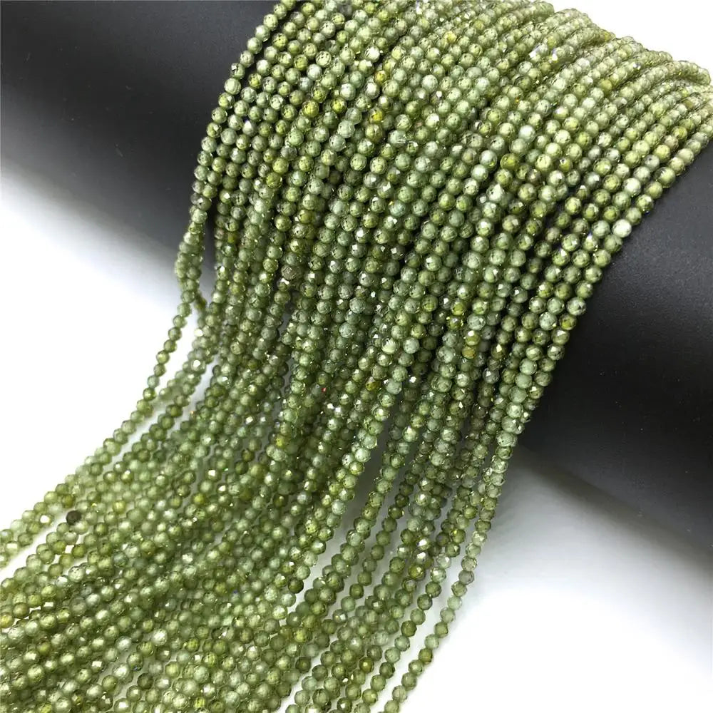 Natural Zircon Beads 2 3 4mm Tiny Stone Loose Spacer Bead For Necklace Bracelets Accessories Jewelry Making 15.5" Strand - Madeinsea©