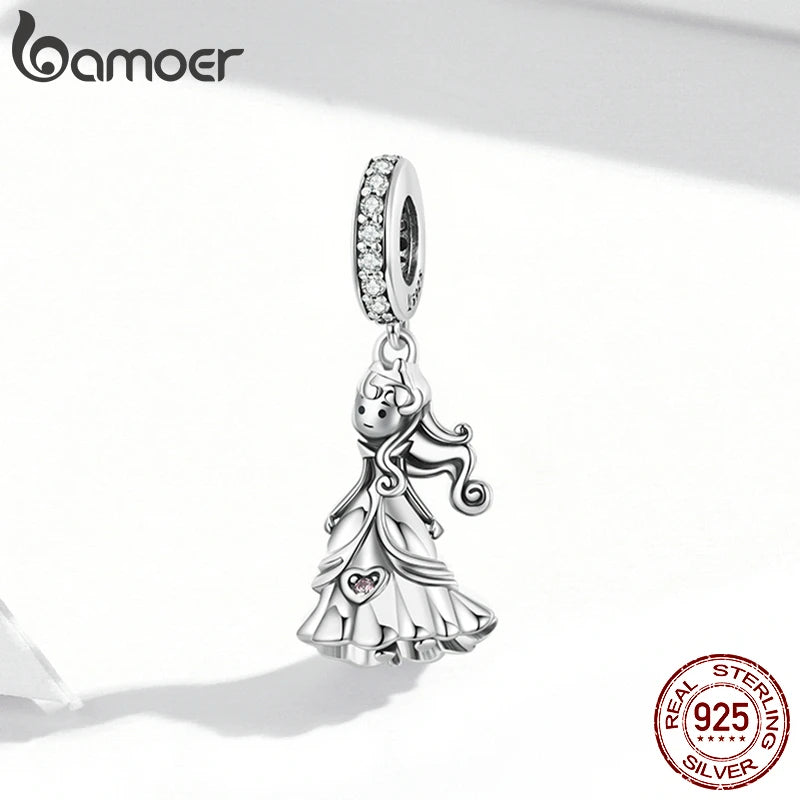 BAMOER 925 Sterling Silber Prinz des Meeres Anhänger Charms für Original Armband oder Halskette 925 Silber Perlen Bijoux DIY