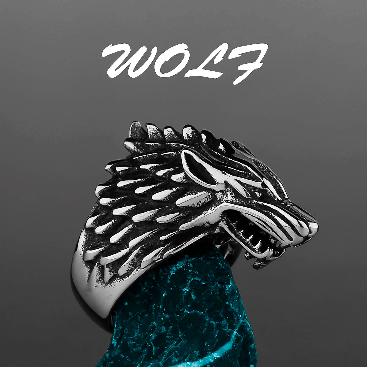 Nordic Viking Stainless Steel Ring Anchor Compass Tree of Life Rune Amulet Wolf Men Women Finger Jewelry Biker Party Club Gift