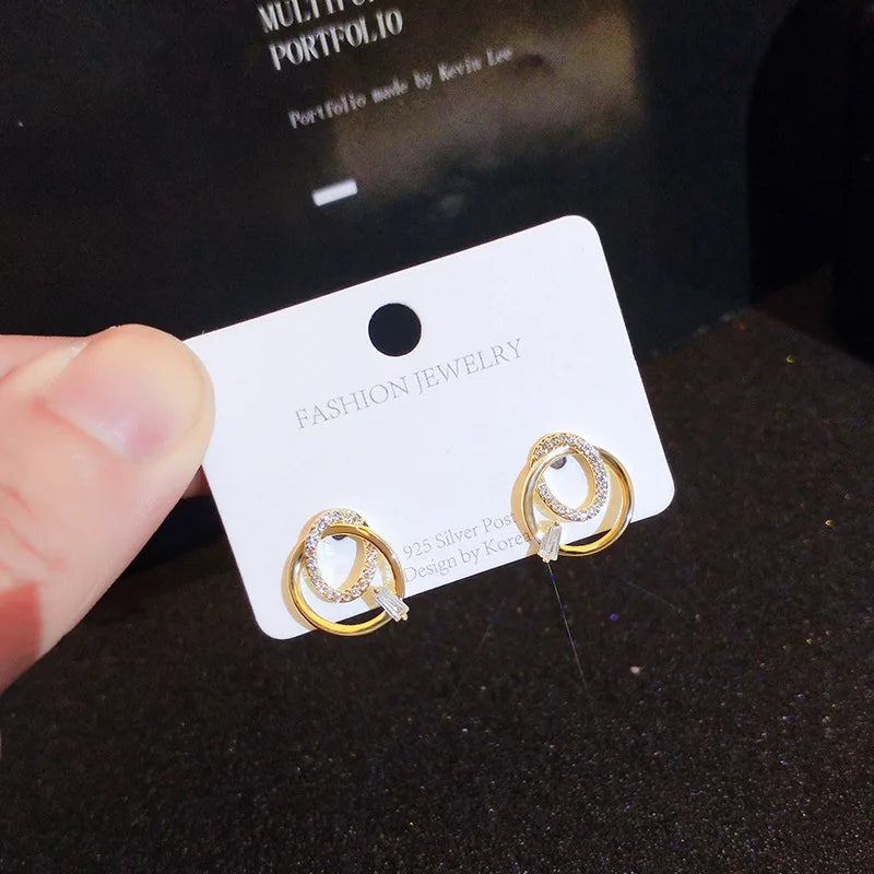 925 Sterling Silver Woman Stud Earrings Unusual Earings for No ear holeVintage Ear Cuffs For Party Women's Jewelry