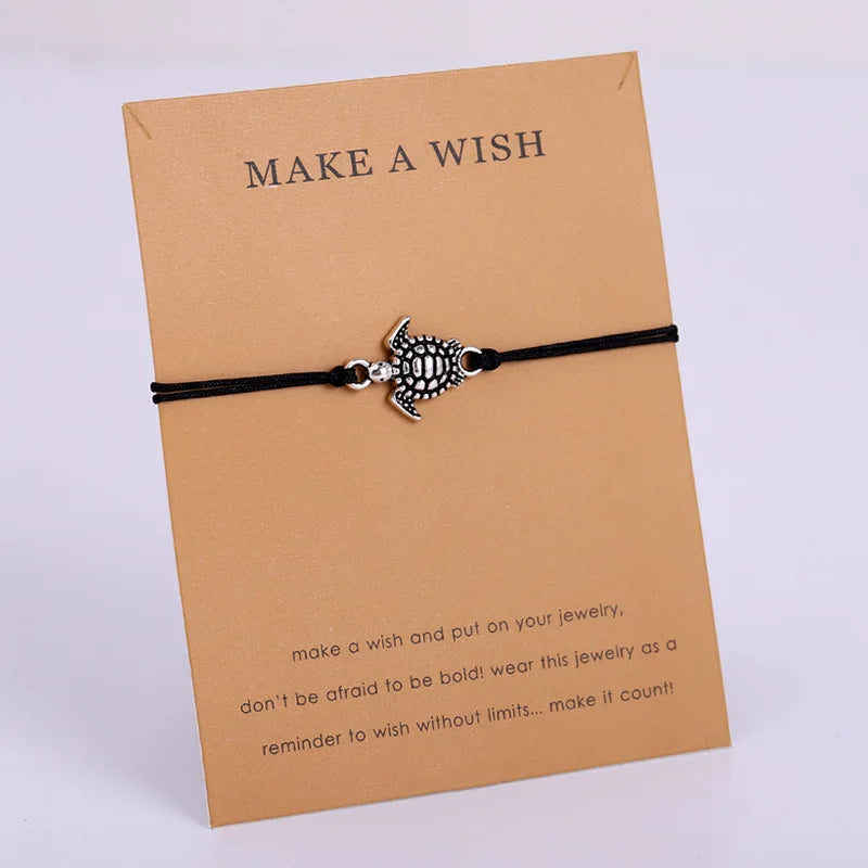 Ocean Waves Beach Nautical Surfing Adjustable Bracelets Sea Turtle Charms Women Men Boys Girls Unisex Jewelry Drop Shipping