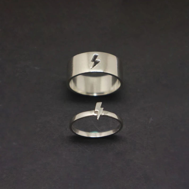 MKENDN Airplane Couple Ring for Women Men Pilot & Flight Butterfly Dinosaur Shark Ring Attendant Wedding Set Aviation Lover Gift - Madeinsea©