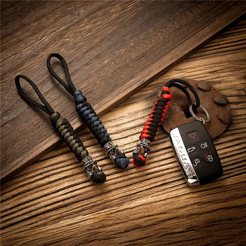 Plague Doctor Schnabel Keychains Men Bag Knife Beak Face Accessories Pendant Women Car Keyring Navy Paracord Survival Jewelry