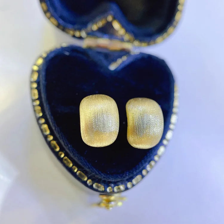 18K Gold Earring for Women Real Gold Jewelry Anillos De Bizuteria Anillos Mujer Gemstone Earrings Box  Engagement  Femme Earring