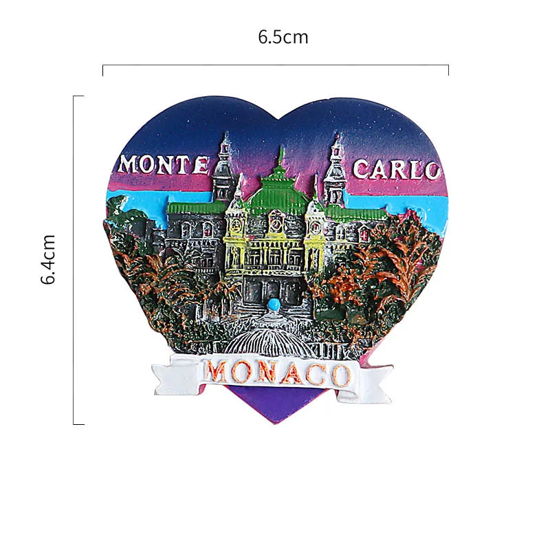 Aimants magnétiques pour réfrigérateur - Souvenirs touristiques du monde entier - France, Paris, Japon - Prague, Thaïlande, Allemagne, Italie