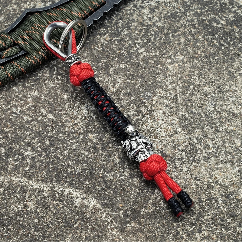 MKENDN Ancient Greek Knights of the Round Table Paracord Keychain Lanyard Self-Defense Emergency Survival Backpack Knife Pendant - Madeinsea©