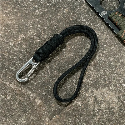 MKENDN Men Multi-function Paracord Survival Bracelet Keychain Outdoor Camping Rescue Emergency Rope Knife Rope Flashlight Rope