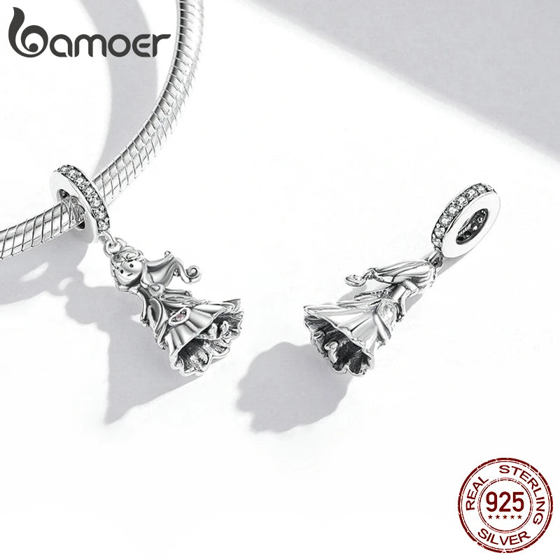 Bamoer 925 Sterling Silber Prinz des Meeres Anhänger Charms für Original Armband oder Halskette 925 Silber perlen Bijoux diy
