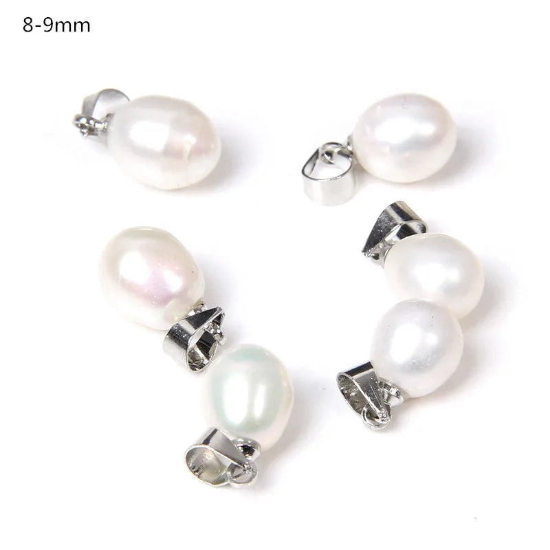 Hot Sale Irregular Shape Natural Pearls Pendant Freshwater Pearl Charms For Fine Jewelry Making Bracelet  DIY Necklaces 2pcs/lot