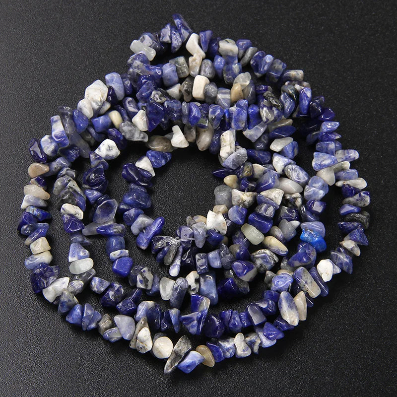 Natural Gravel Stone Beads Lapis Lazuil Bostwana Sodalite Chips Bead For Necklace Earrings Bracelets Jewelry Chain Beaded 3-5mm
